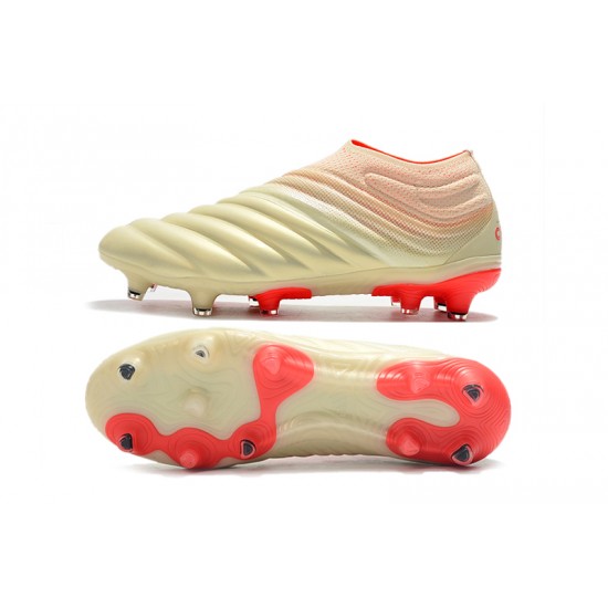 Adidas Copa 19 FG Beige Red Football Boots