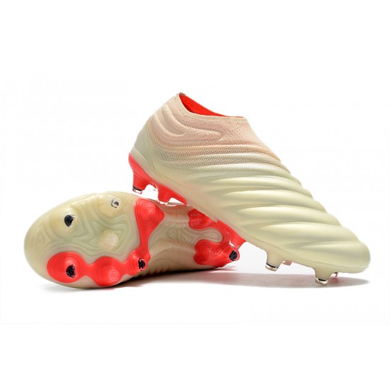 Adidas Copa 19 FG Beige Red Football Boots