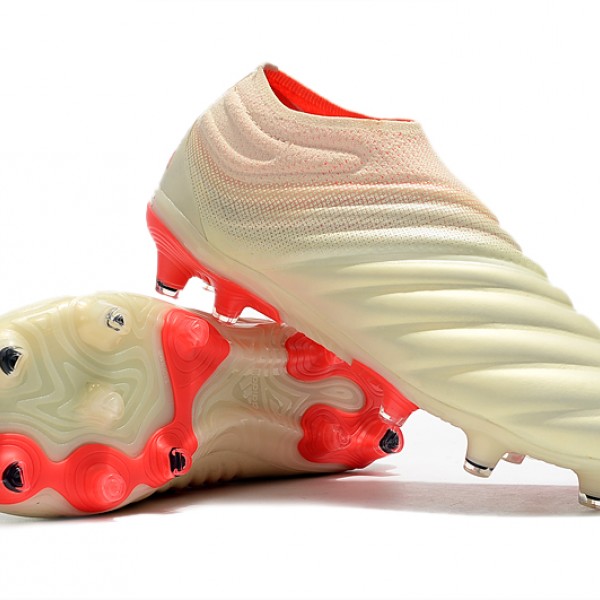 Adidas Copa 19 FG Beige Red Football Boots