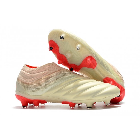 Adidas Copa 19 FG Beige Red Football Boots