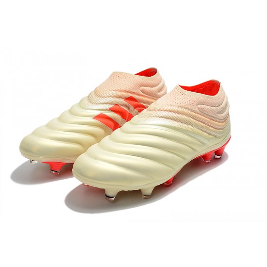 Adidas Copa 19 FG Beige Red Football Boots