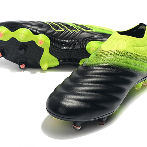 Adidas Copa 19 FG Black Green Football Boots