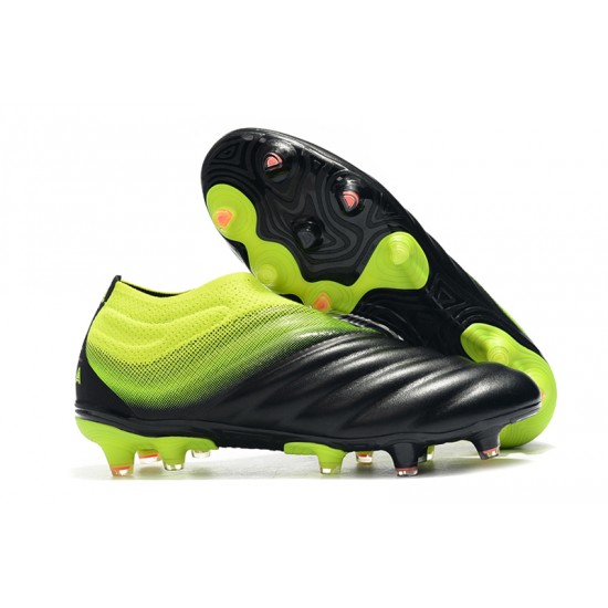 Adidas Copa 19 FG Black Green Football Boots