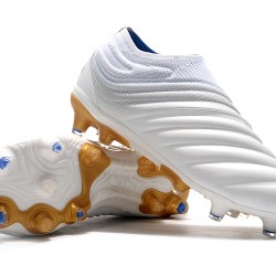 Adidas Copa 19 FG White Gold Football Boots