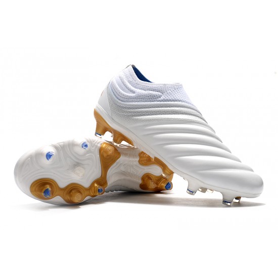 Adidas Copa 19 FG White Gold Football Boots