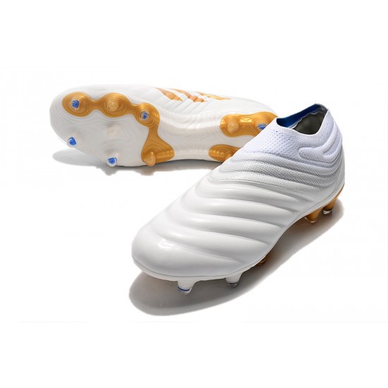 Adidas Copa 19 FG White Gold Football Boots