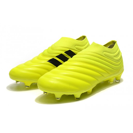 Adidas Copa 19 FG Yellow Black Football Boots