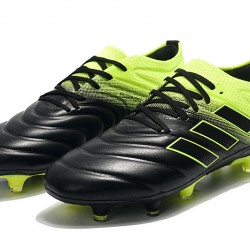 Adidas Copa 19.1 FG Black Green Football Boots
