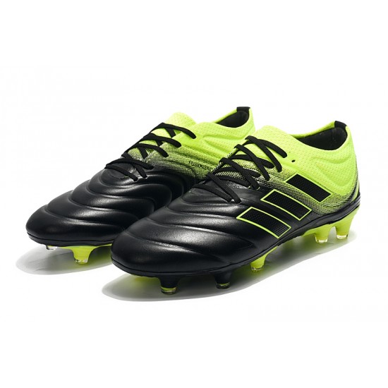 Adidas Copa 19.1 FG Black Green Football Boots