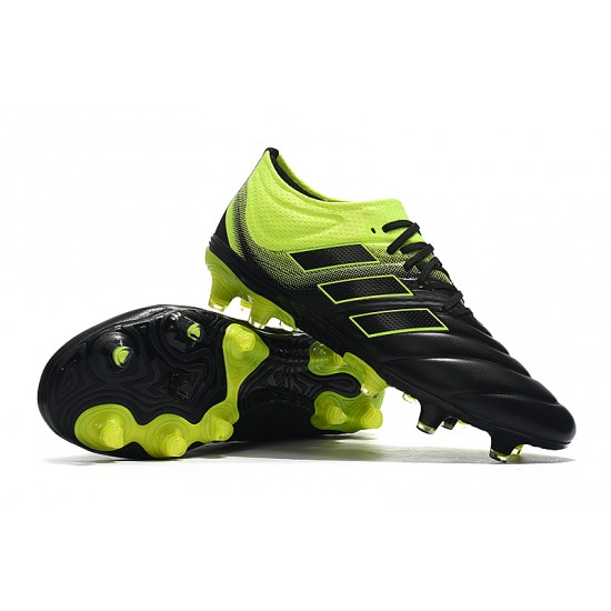 Adidas Copa 19.1 FG Black Green Football Boots