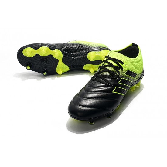 Adidas Copa 19.1 FG Black Green Football Boots