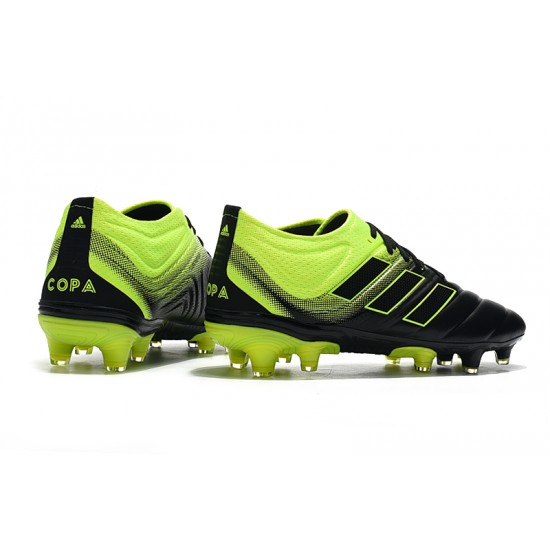 Adidas Copa 19.1 FG Black Green Football Boots