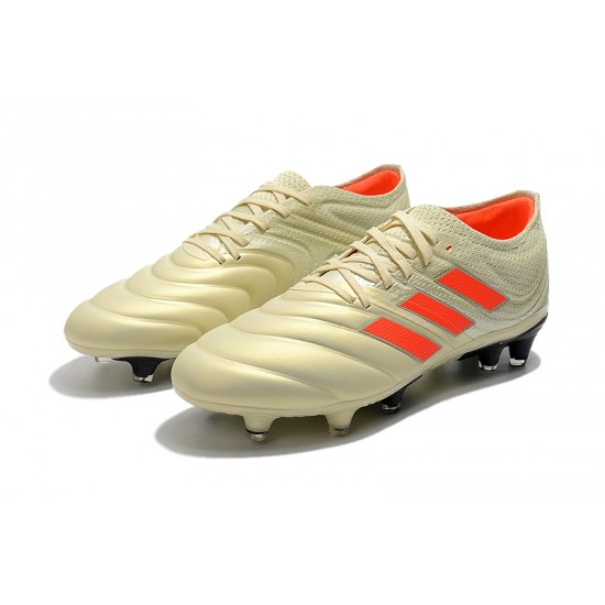 Adidas Copa 19.1 FG Orange Beige Black Football Boots