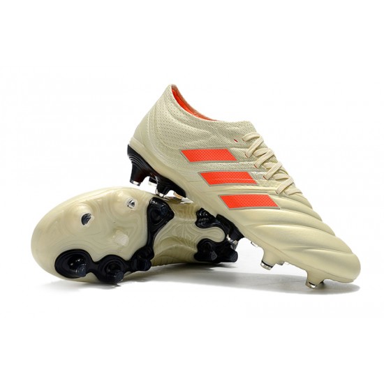 Adidas Copa 19.1 FG Orange Beige Black Football Boots