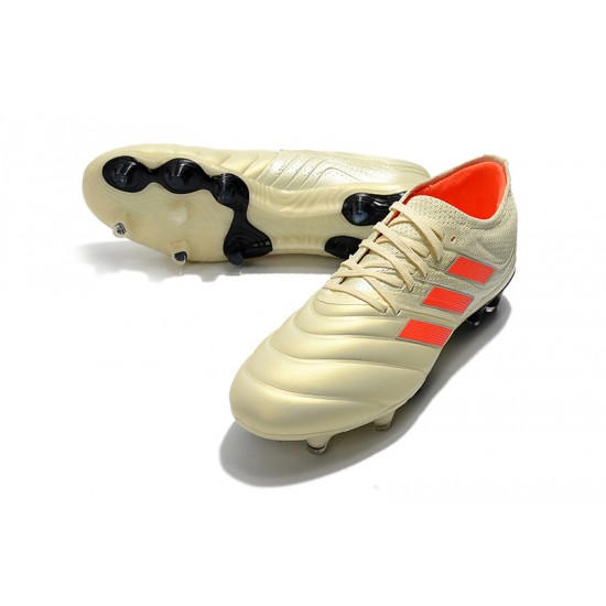 Adidas Copa 19.1 FG Orange Beige Black Football Boots