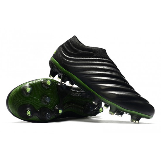 Adidas Copa 20 FG Black Green Football Boots