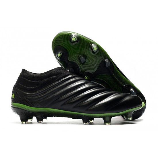 Adidas Copa 20 FG Black Green Football Boots