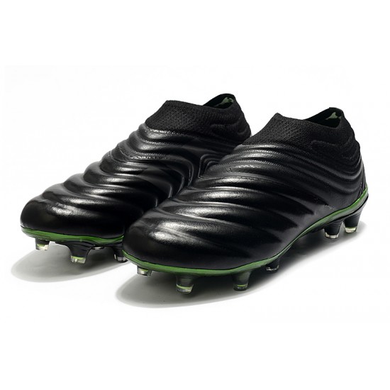 Adidas Copa 20 FG Black Green Football Boots