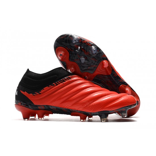 Adidas Copa 20 FG Black Red Football Boots