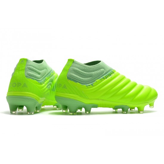 Adidas Copa 20 FG Yellow Green Football Boots