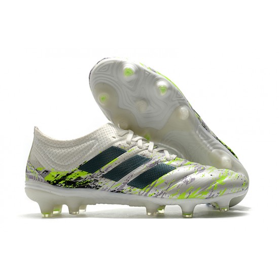 Adidas Copa 20.1 FG Silver Black Green Football Boots