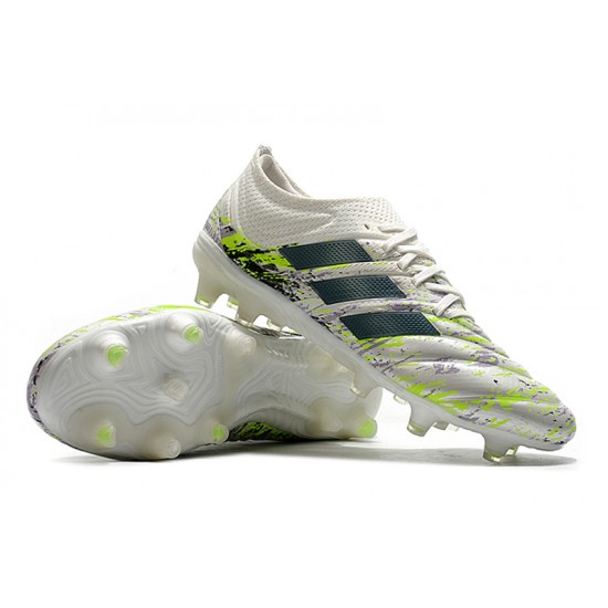 Adidas Copa 20.1 FG Silver Black Green Football Boots