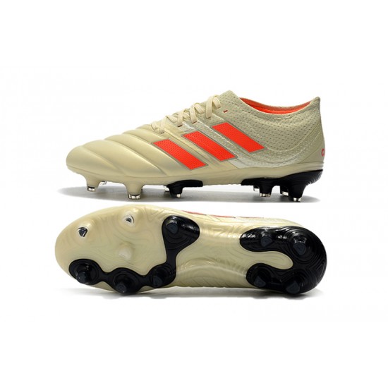 Adidas Copa 19.1 FG Orange Beige Black Football Boots