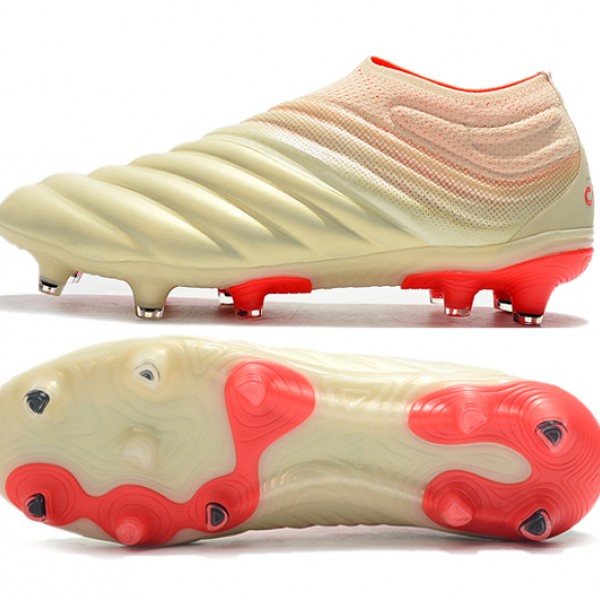 Adidas Copa 19 FG Beige Red Football Boots