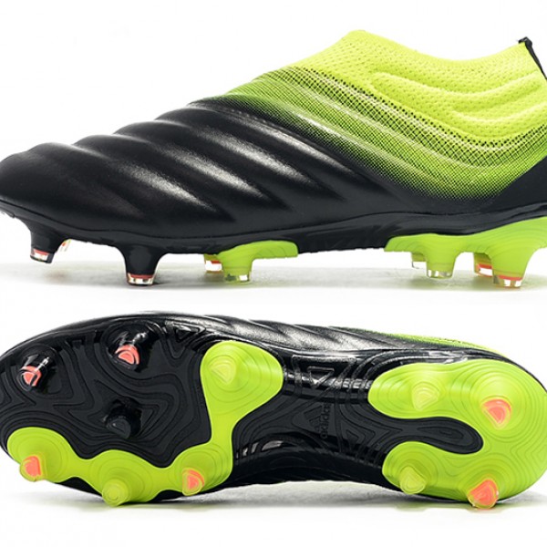 Adidas Copa 19 FG Black Green Football Boots