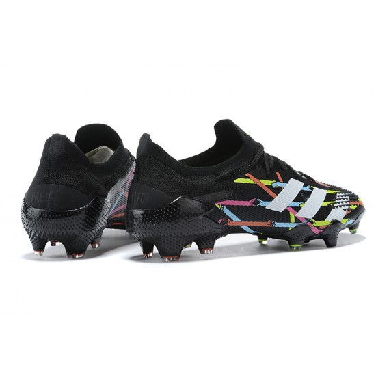 Adidas Predator Mutator 20+ FG Black Pink Blue Low Men Football Boots