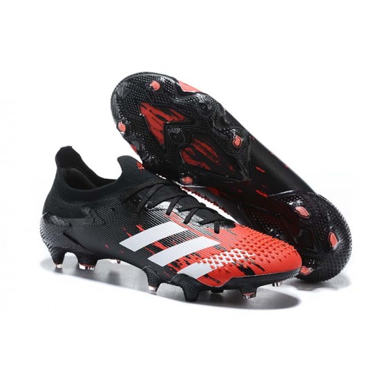 Adidas Predator Mutator 20+ FG Black Red Low Men Football Boots