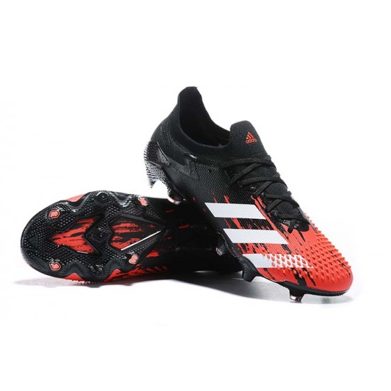 Adidas Predator Mutator 20+ FG Black Red Low Men Football Boots