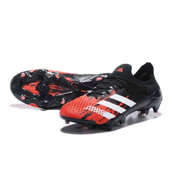 Adidas Predator Mutator 20+ FG Black Red Low Men Football Boots