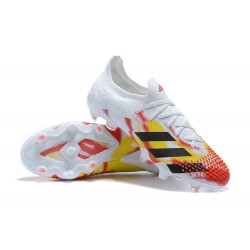 Adidas Predator Mutator 20+ FG Black Yellow Red White Low Men Football Boots