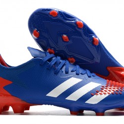 Adidas Predator 20.2 FG Low White Blue Orange Football Boots