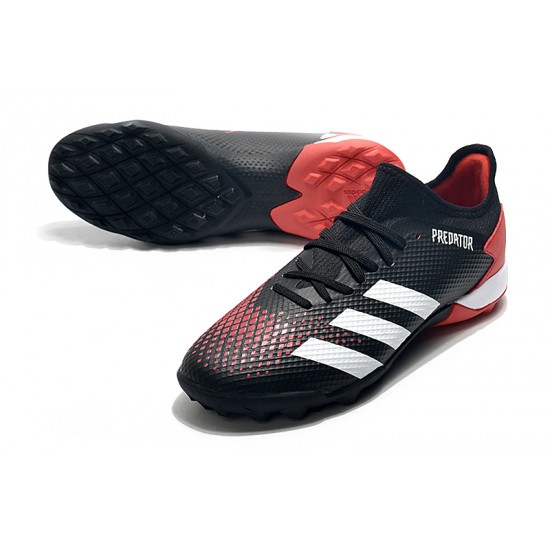 Adidas Predator 20.3 L TF Low Black White Red Football Boots