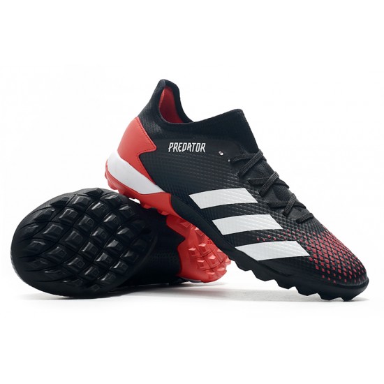 Adidas Predator 20.3 L TF Low Black White Red Football Boots