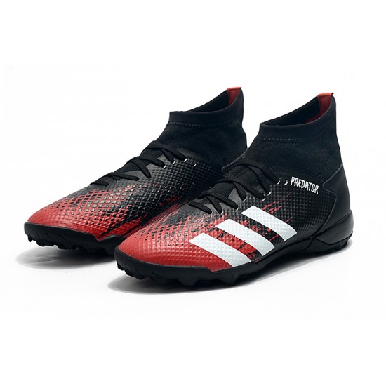 Adidas Predator 20.3 TF High Black White Red Football Boots