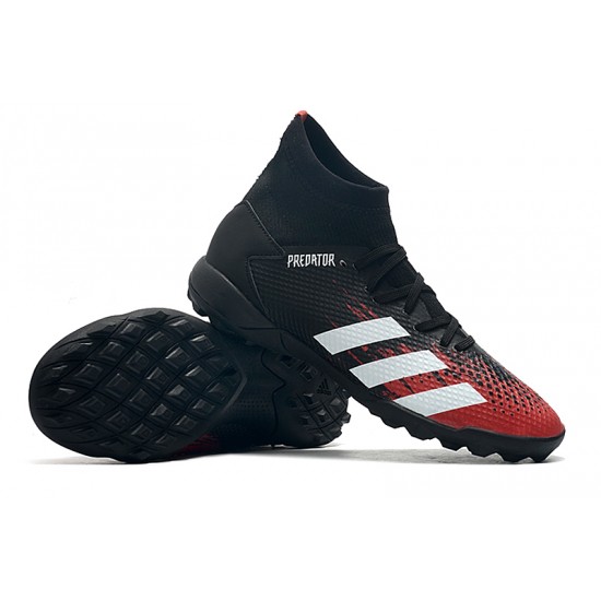 Adidas Predator 20.3 TF High Black White Red Football Boots