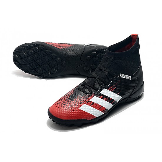 Adidas Predator 20.3 TF High Black White Red Football Boots