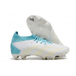 Adidas Predator Accuracy FG Boost Football Boots White Ltblue For Men 