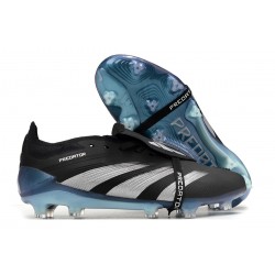 Adidas Predator Accuracy FG Low Football Boots Black Silver Blue For Men 