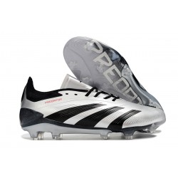 Adidas Predator Accuracy FG Low Football Boots Black Silver For Men 