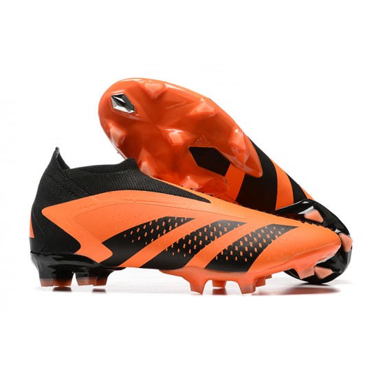 Adidas Predator Accuracy FG Boots Black Orange Men Low Football Boots