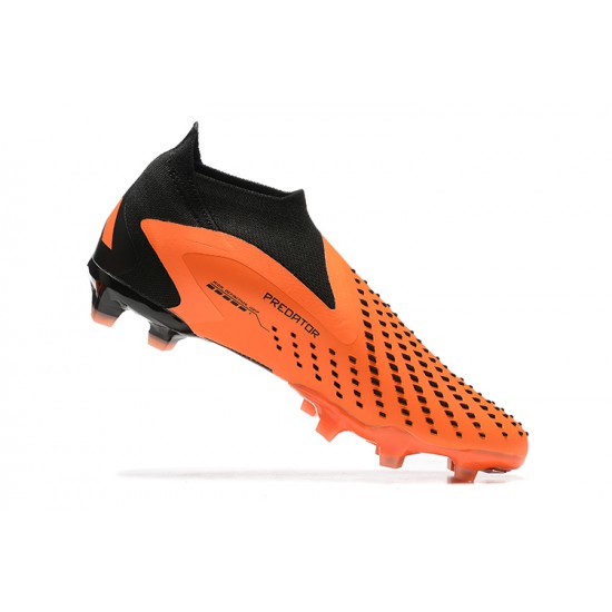 Adidas Predator Accuracy FG Boots Black Orange Men Low Football Boots
