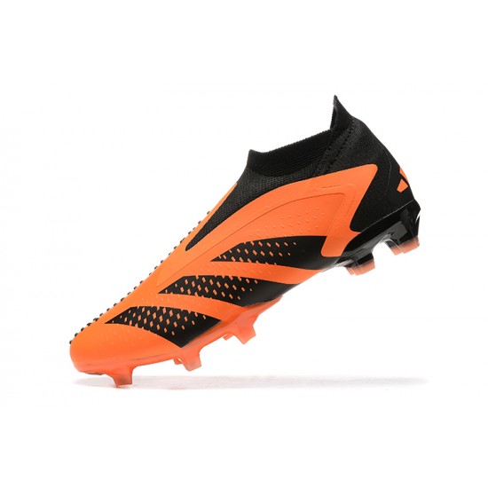 Adidas Predator Accuracy FG Boots Black Orange Men Low Football Boots