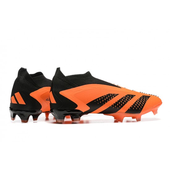 Adidas Predator Accuracy FG Boots Black Orange Men Low Football Boots