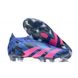 Adidas Predator Accuracy FG Boots Blue Pink Men Low Football Boots