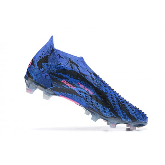 Adidas Predator Accuracy FG Boots Blue Pink Men Low Football Boots