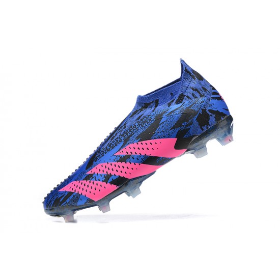 Adidas Predator Accuracy FG Boots Blue Pink Men Low Football Boots